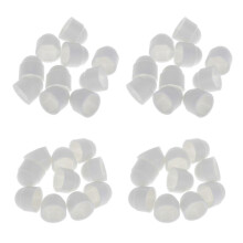 40 Pieces M6 White Dome Bolt Nut Protective Caps Hexagon
