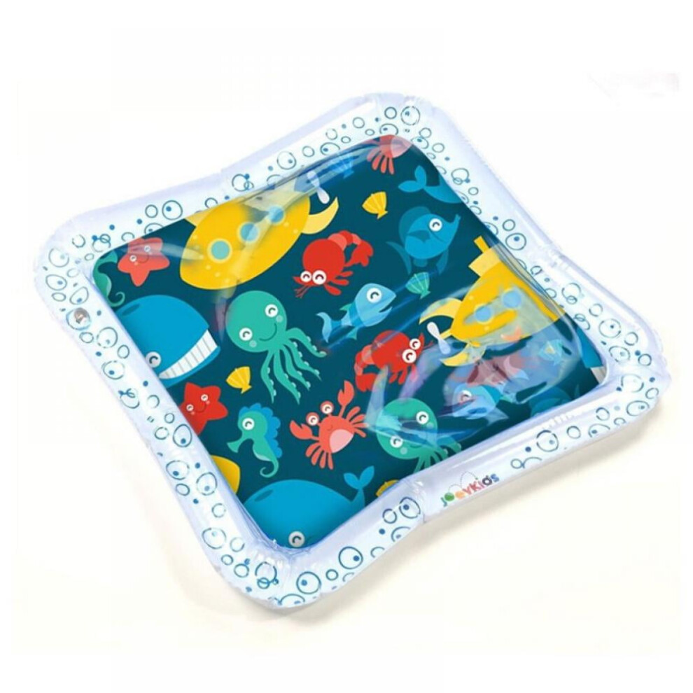 Inflatable Tummy Time Mat for 3-24 Months, Portable Baby Water Play Gym, Strengthens Muscles, Compatible with Baby Toys