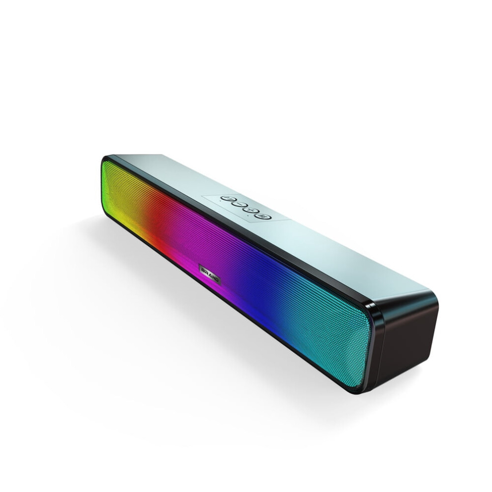 Bluetooth Wireless Speaker Subwoofer Strip Rgb Lighting Desktop Audio Notebook Home Outdoor 9058772063656