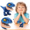 5 In 1 Dinosaur Stationery Set compatible with Velociraptor: Ruler, Pencil, Sharpener, Stapler, Eraser - Multi-Function Student Kit 4