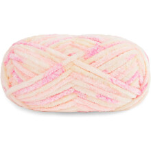1/2/3 Skeins 100g Velvet Yarn, Fuzzy Chenille Crochet Knitting Yarn for Blankets, Soft Thick Plush Lustrous, 87 yards/Roll