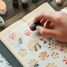 Office&Craft&Stationery Celebration Activ Diy Sponge Finger Painting Kit Hand Account Printing Mud Tool