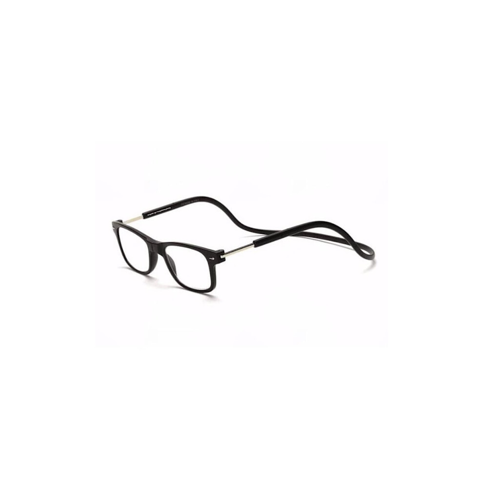 Practical Reading Glasses (Power up to 4.0) MAGNET Black 4.0