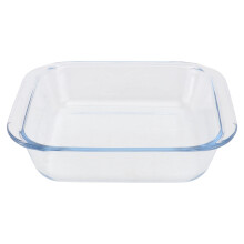 Mizh 1Pc Household Glass Food Serving Plate Oven Steamed Fish Dish Food Plate White