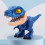 5 In 1 Dinosaur Stationery Set compatible with Velociraptor: Ruler, Pencil, Sharpener, Stapler, Eraser - Multi-Function Student Kit 6