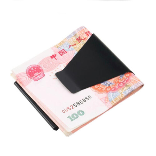 Double-sided metal money clip - Black Black 1
