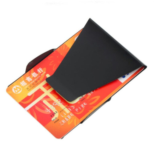 Double-sided metal money clip - Black Black 2