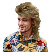 Retro 80S Stylish Wig for Men Accessory Classic Hairpiece for Parties s Easy To Wear Vintage Look Creative Design