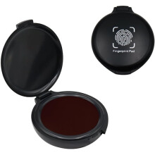 Thumbprint Pad, Fingerprint Ink Pad, compatible with ID Security Fingerprint Card, Law Enforcement Kit, Red - 1 Pcs
