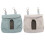 Eease Guinea Feeder Bag: 2Pcs Rabbit Feeder Storage for Small Animals 1