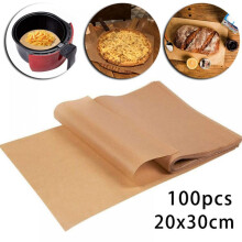 8x12 Inch Parchment Paper 100 Sheets, No Curl, No Tear, No Burn, Unbleached Precut Baking Sheets for Baking, Cooking, Cookies