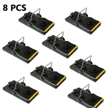 Pieces Mouse Traps for Indoor and Outdoor Areas - Simple Furniture and Reusable Mouse Catchers with Feather, Remove Unwanted Pests from the House