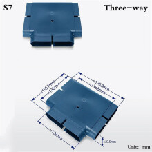 Underfloor Flat Air Duct Air Valve ABS Plastic Flat Oval Tubing Elbow Adapter for Household Commercial HVAC Fresh Air Systems