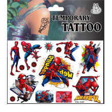 Spiderman tattoos - 15pcs - Children's tattoos - Avengers MultiColor CG-247