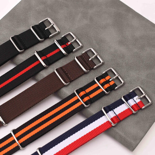 Replacement Watch Strap Nylon 18 mm Black 2