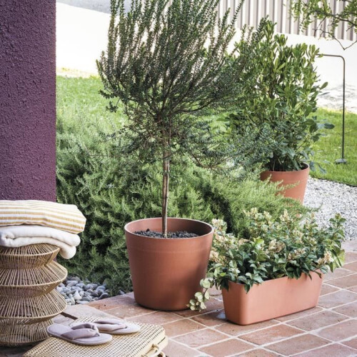 DEROMA Blumentopf Origin - 47,7 x 39,6 cm - 45 L - Terrakotta 2