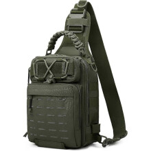 Fishing Backpack Fishing Sling Bag Fishing Backpack with Rod Holder Fishing Equipment Storage Bag Color C