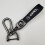 Car-themed leather key ring | Sturdy key chain | Key ring and hook fitting Silver Hardware Opel 1