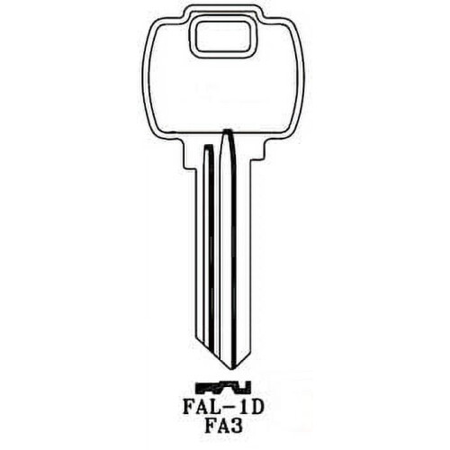 Key Blank, Falcon FA3, G 6-pin A1054WD (50-Pack) 2