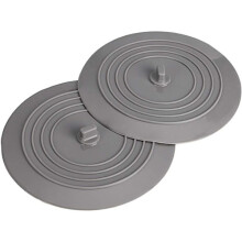 2-Pack 6 Inch Universal Silicone Rubber - Bath Stopper Drain Plug Cover for Kitchen Bathroom Sink Bathtub
