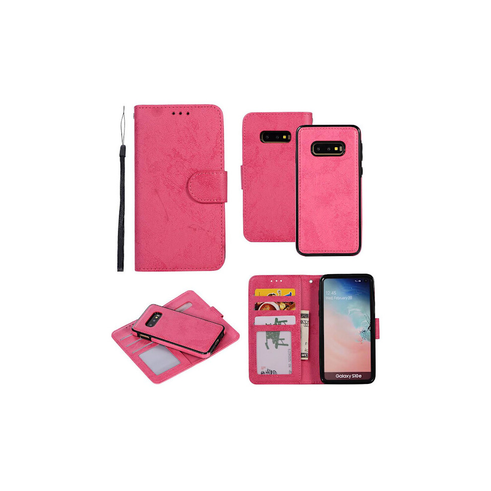 Lemans Stylish Wallet Case - Compatible With Samsung Galaxy S10e Pink 9322103132435