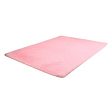 Pink 0.6x1.6M Silk Wool Carpet, Fluffy Shaggy Area Rug for Living Room Bedroom Dining, 60x160cm Floor Mat, 1Pc