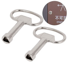Service Utility Meter Key Gas Electric Box Cupboard Cabinet Triangle DIY
