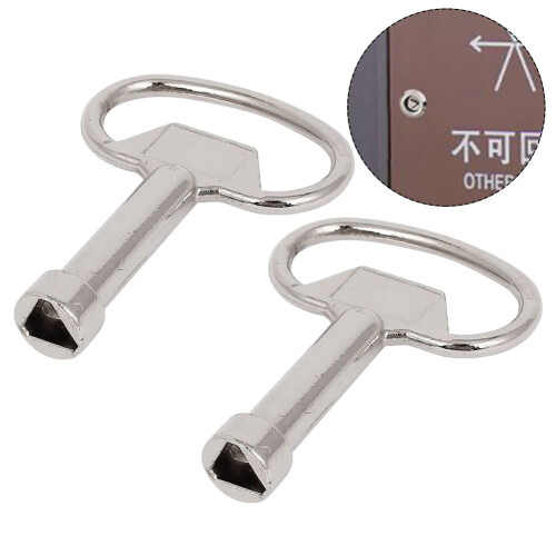 Service Utility Meter Key Gas Electric Box Cupboard Cabinet Triangle DIY