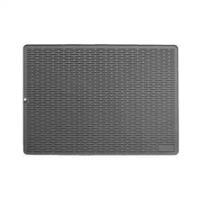 Silicone Stove Protection Pad Oven Protection Cover Drain Pad Easy to Clean Silicone Insulation Pad Gray