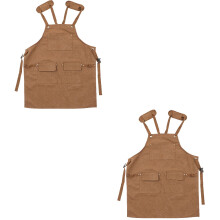 Work Apron Cross Back Hair Stylist Gifts Grill for Men Household Canvas Miss 2 Pieces