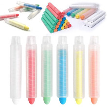 Dustless Chalk Colored Sidewalk Chalk, Non-Toxic Washable Chalks for Teachers Students Drawing Writing Indoor Outdoor Art Play, 12Pcs