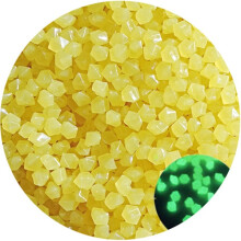 50pcs Outdoor Luminous Stones Glow in the Dark Garden Stones Yellow