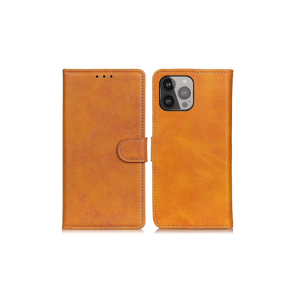 Compatible With Iphone 16 Pro Case With Card Slot Leather Brown 9338982158305