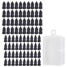 Tire Repair Kit Rubber Rubber Screw Nail Screw Tire Plug 80PCS Black None
