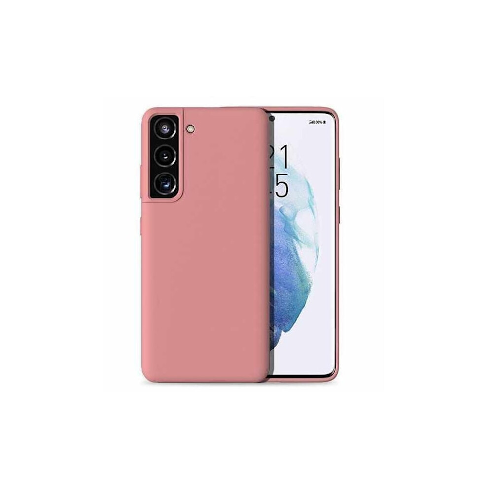 Compatible With Samsung Galaxy S21 Plus Cover - Silicone Microfiber Pink 9338982158763