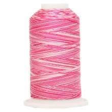 Variegated 100% Cotton Thread 600M by Threadart - Color 0902 - Roses - 40/3wt - 22 Colors Available