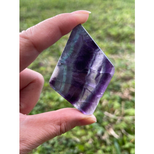 Rainbow Fluorite Slab, 1.5-2.5" Fluorite Fluorite Slice 2