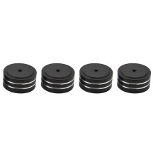 IMCBSTT 4Pcs 40X20Mm Aluminum HiFi AMP Speaker Isolation Stand Turntable Feet Pad