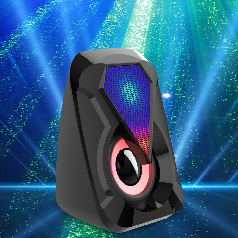 Gnobogi 1053 Rgb Speaker With Subwoofer, Portable Desktop Audio For Outdoor Travel, Home Party, Hiking, Camping 9499224714021