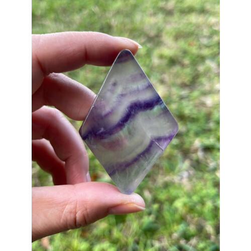 Rainbow Fluorite Slab, 1.5-2.5" Fluorite Fluorite Slice 1