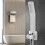 Shower Wall Bracket Solid Brass with Flange Chrome Handheld Holder G1/2 Male Connector 5