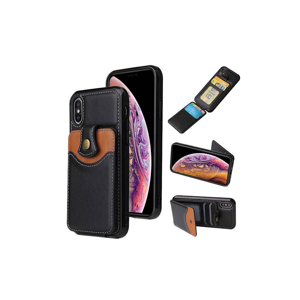 Compatible With Iphone Xr - Professional Protective Case With Card Slot Black 9353595215474
