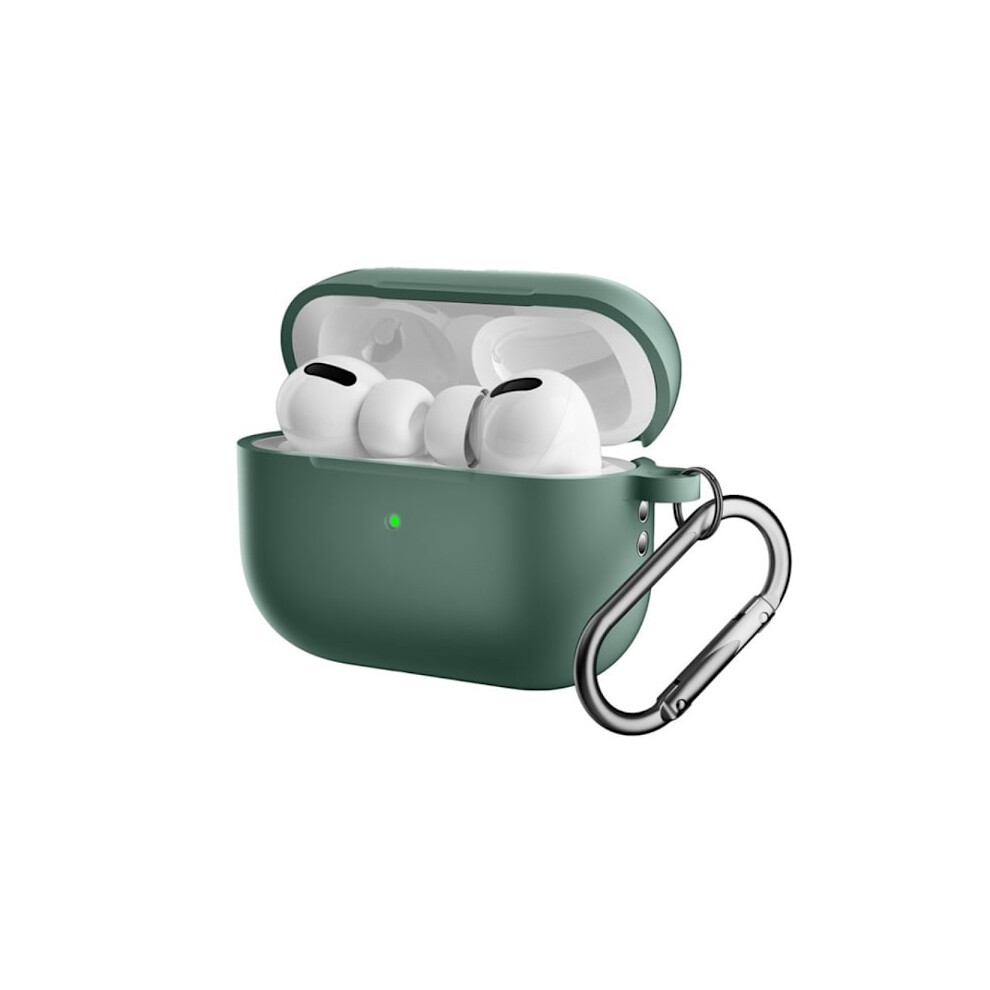 Silicone Case With Carabiner Compatible With Apple Compatible With Airpods Pro 2 Green 9353595215788