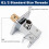Shower Wall Bracket Solid Brass with Flange Chrome Handheld Holder G1/2 Male Connector 3