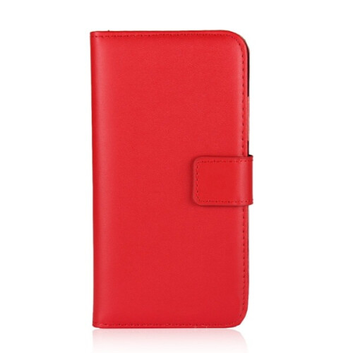 Compatible with iPhone 12 Mini - Genuine Leather Case - Red Red Red 1