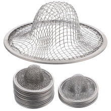 Stainless Steel Filter 100 Pcs Fine Mesh Kitchen Sink Strainer Drain Strainers for