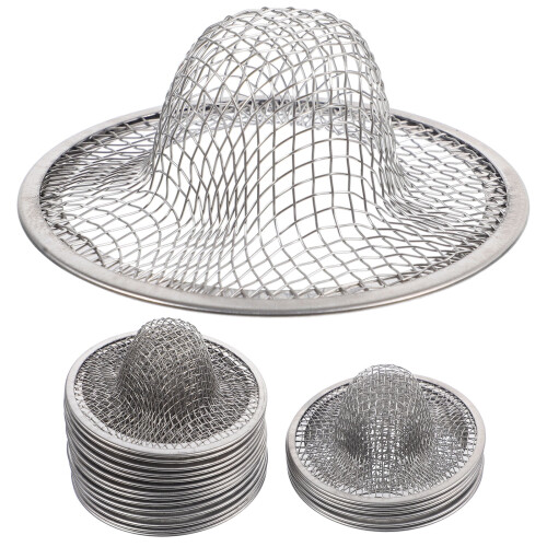 Stainless Steel Filter 100 Pcs Fine Mesh Kitchen Sink Strainer Drain Strainers for
