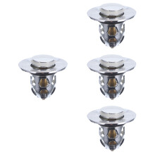 4 PCS Press The Spring Core Filter Bathtub Stopper Drainer Wash Basin Tub Bathtub Stopper Toilet Stopper