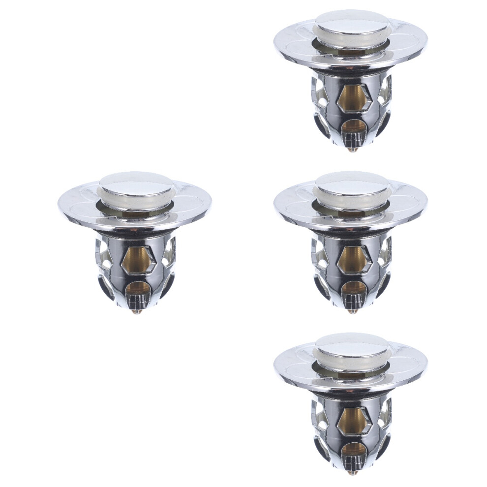 4 Pcs Press The Spring Core Filter Bathtub Stopper Drainer Wash Basin Tub Bathtub Stopper Toilet Stopper 9353595217072