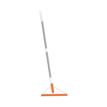 Floor Squeegee Broom with Extendable Pole & Rubber Blade, Compatible with Concrete, Tile, Glass - for Kitchen, Pool, Shower